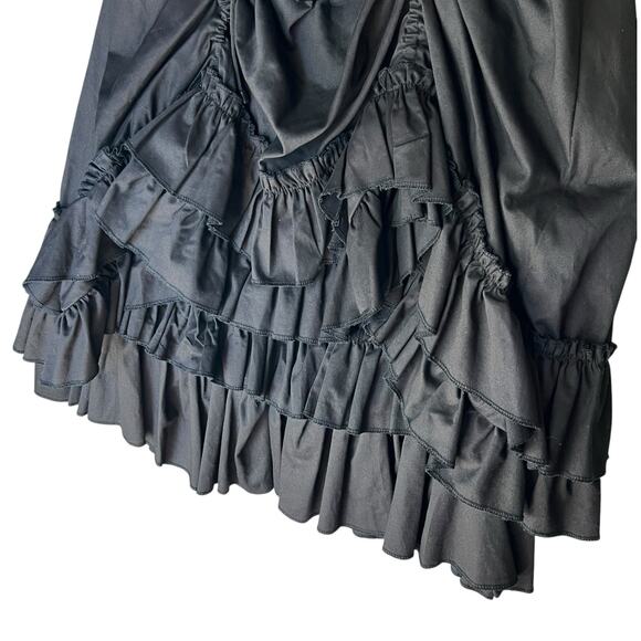 HILLARYS VANITY Gothic Skirt Size L Corset Ruffled Whimsigoth Steampunk Vamp Emo - Picture 3 of 11